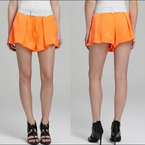 Helmut Lang Orange Shorts - Picture 3 of 3